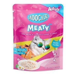 Влажный корм для кошек Moochie Meaty Adult 70 г - тунец и ромашка - masterzoo.ua