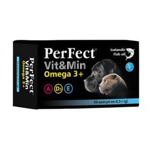 PerFect Vit&Min Omega3+ добавка для котів та собак №50 по 0,5 г  - masterzoo.ua