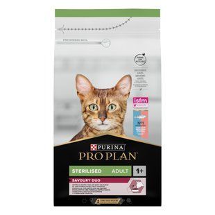 Cухой корм для кошек Pro Plan Sterilised Savoury Duo 1,5 кг - треска и форель - masterzoo.ua