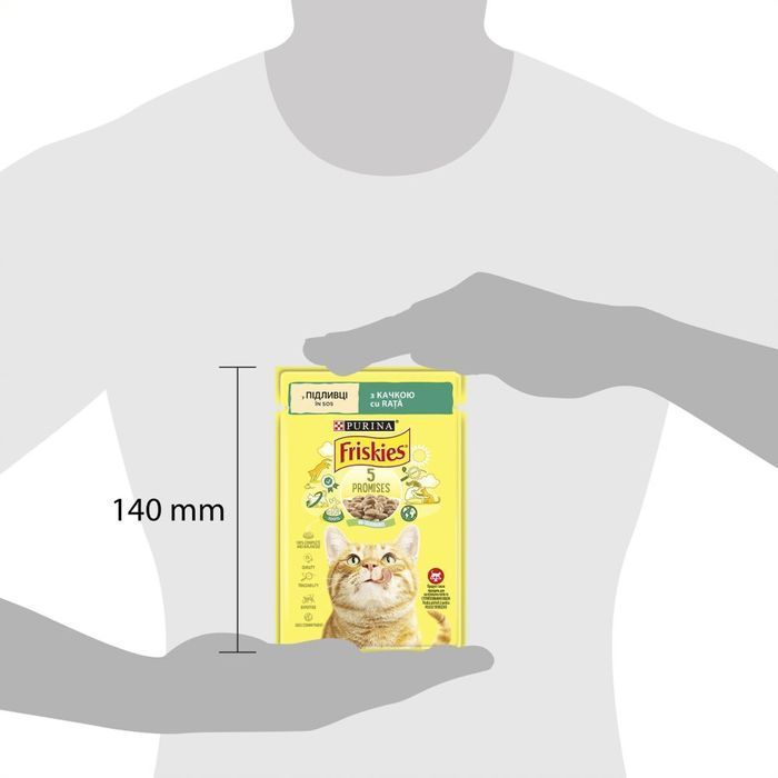 Влажный корм для кошек Friskies 5 Promises 85 г - утка - masterzoo.ua