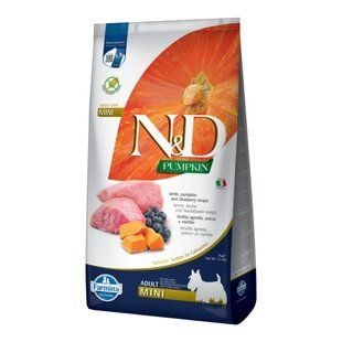 Cухой корм для собак Farmina N&D Grain Free Mini Adult 7 кг - ягненок и черника - masterzoo.ua