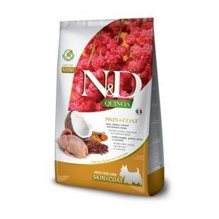 Cухой корм для собак Farmina N&D Quinoa Adult Mini 2,5 кг - перепелка, кокос и куркума - masterzoo.ua