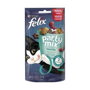 Лакомство для кошек Felix Party Mix Seaside 60 г - ассорти - masterzoo.ua