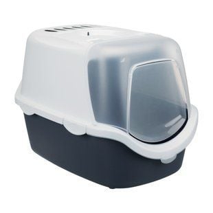 Туалет для кошек Trixie закрытый &laquo;Vico Open Top&raquo; 40 x 40 x 56 см (пластик, цвет: серый) - masterzoo.ua
