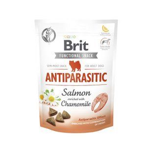 Ласощі для собак Brit Care Functional Antiparasitic 150 г - лосось - masterzoo.ua
