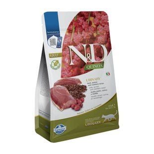 Cухой корм для кошек Farmina N&D Quinoa Urinary Adult 300 г - утка, киноа, клюква и ромашка - masterzoo.ua