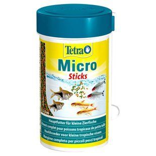 Сухой корм для мелких аквариумных рыб Tetra Micro Sticks 100 мл - палочки - masterzoo.ua
