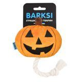 Игрушка для собак Barksi Тыквушка со шнурком 26х12 см - оранжевый - masterzoo.ua