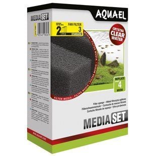 Губка Aquael &laquo;Media Set Standard&raquo; 2 шт. (для внутрішнього фільтра Aquael FAN-3 Plus) - masterzoo.ua