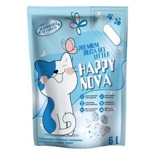 Наполнитель силикагелевый Happy Nova 6 л - без аромата - masterzoo.ua