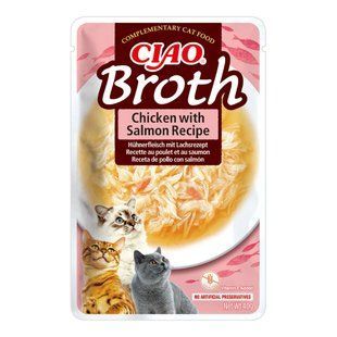 Ласощі для котів Inaba Ciao Broth 40 г - курка та лосось - masterzoo.ua