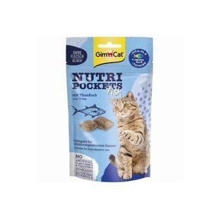 Лакомство для кошек GimCat Nutri Pockets Fish 60 г - тунец - masterzoo.ua
