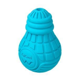Іграшка для собак GiGwi Bulb Rubber Лампочка | S - 9 см (блакитний) - masterzoo.ua