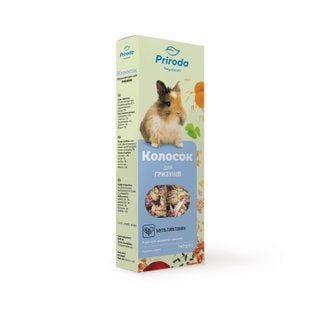 Лакомство для грызунов Priroda Колосок 2 шт х 70 г - мультивитамин - masterzoo.ua