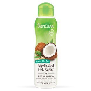 Шампунь для собак TropiClean &laquo;Oatmeal & Tea Tree&raquo; (Вівсяне борошно та чайне дерево) 355 мл (для догляду за шкірою) - masterzoo.ua