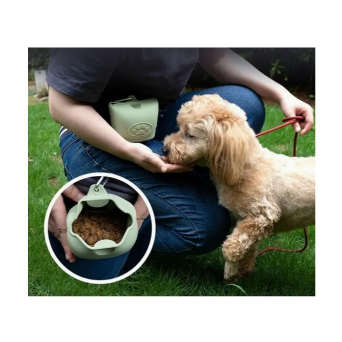 Pet Fun сумка для лакомства 11х9х6 см - зеленый - masterzoo.ua
