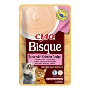 Ласощі для котів Inaba Ciao Bisque 40 г - тунець та лосось - masterzoo.ua