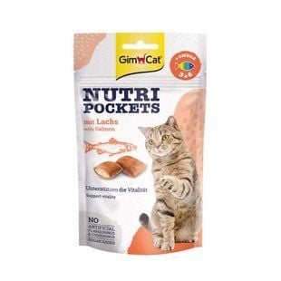 Лакомство для кошек GimCat Nutri Pockets 60 г - лосось - masterzoo.ua