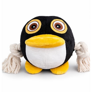 Игрушка для собак Pet Fun Пингвин с пищалкой 15х16 см - разноцветный. - masterzoo.ua