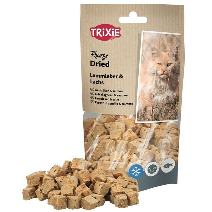 Лакомство для кошек Trixie Freeze Dried 25 г - баранья печень и лосось - masterzoo.ua
