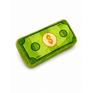 Игрушка для собак Pet Fun Доллар с пищалкой 16&times;8&times;3,5 см - зеленый - masterzoo.ua