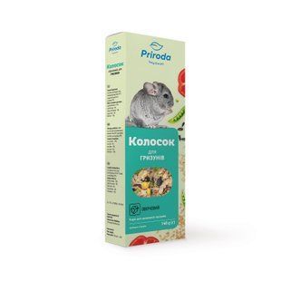 Лакомство для грызунов Priroda Колосок 2 шт х 70 г - овощи - masterzoo.ua