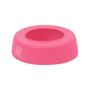 Миска-непроливайка силиконовая для котов WAUDOG Silicone 750 мл - розовый - masterzoo.ua