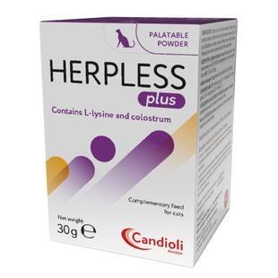 Порошок для кошек Candioli Herpless Plus 30 г - masterzoo.ua
