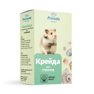 Мел для грызунов Priroda 18 г - морские ракушки - masterzoo.ua