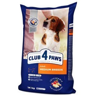 Cухой корм для собак Club 4 Paws Premium Medium Breeds Adult 14 кг - курица - masterzoo.ua