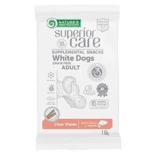 Лакомство для собак Nature's Protection Superior Care White Dogs Adult Clear Vision 110 г - лосось - masterzoo.ua