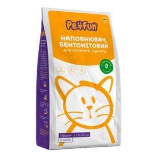 Pet Fun бентонітовий наповнювач для котячого туалету 5 л - без аромату - masterzoo.ua