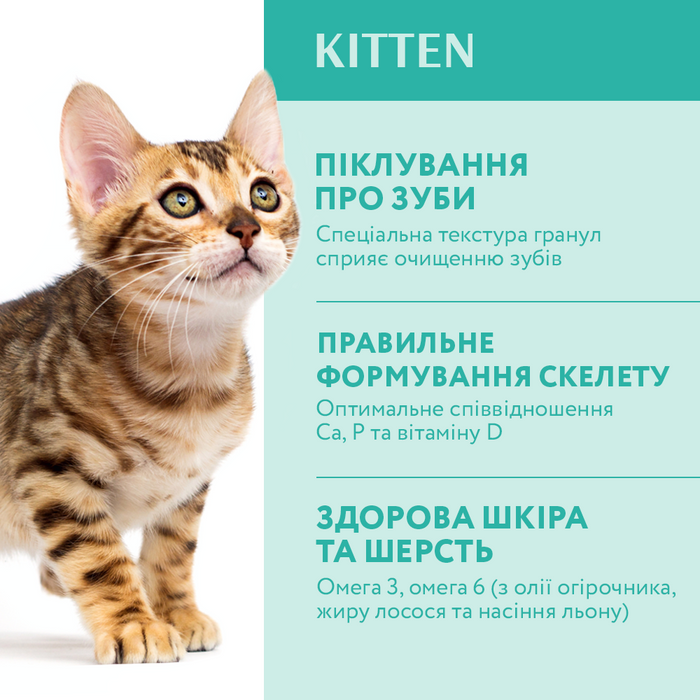 Сухой корм для котят Optimeal Kitten 1,5 кг - курица - masterzoo.ua