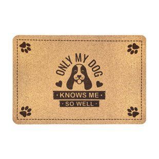 Pet Fun килимок під миску для собак 44х29 см - коричневий - masterzoo.ua