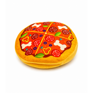 Игрушка для собак Pet Fun Пицца с пищалкой 20 см - разноцветный - masterzoo.ua