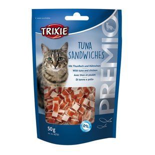Лакомство для кошек Trixie Premio Tuna Sandwiches 50 г - тунец и курица - masterzoo.ua
