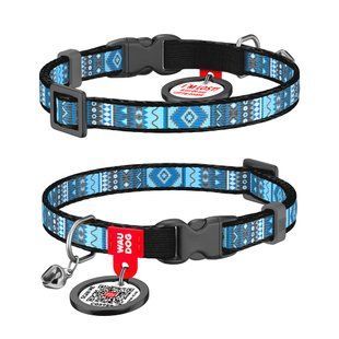 Ошейник для котов COLLAR WOUDOG Нейлон ХS - голубой - masterzoo.ua