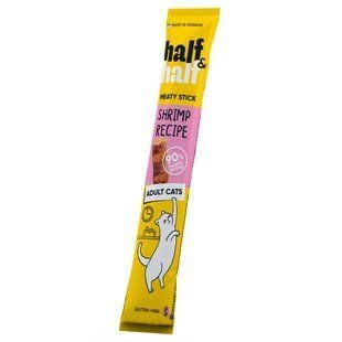 Лакомство для кошек Half&Half Meaty Stick Adult 5 г - креветка - masterzoo.ua