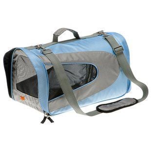 Сумка для кошек Ferplast Beauty Medium 48x26x30 см - серо-голубой - masterzoo.ua