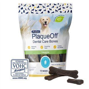 Лакомство для собак ProDen PlaqueOff Dental Bones 482 г - овощи - masterzoo.ua