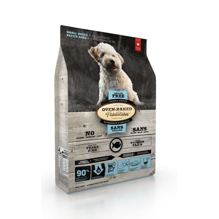 Cухой корм для собак Oven-Baked Tradition Grain Free Small Breed Adult 5,67 кг - рыба - masterzoo.ua