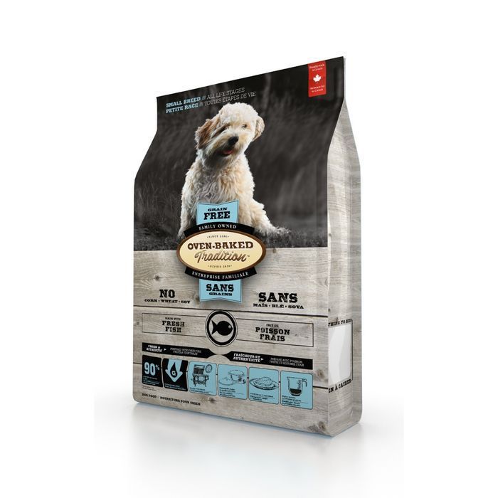 Cухой корм для собак Oven-Baked Tradition Grain Free Small Breed Adult 5,67 кг - рыба - masterzoo.ua