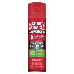 Знищувач-піна Nature's Miracle &laquo;Advanced Stain and Odor Eliminator&raquo; для видалення плям і запахів від котів з посиленою формулою 518 мл - masterzoo.ua