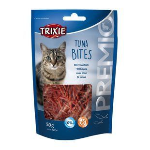 Ласощі для котів Trixie Premio Tuna Bites 50 г - тунець - masterzoo.ua