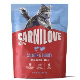 Сухой корм для кошек Carnilove Active Large Breed 400 г - лосось и индейка - masterzoo.ua