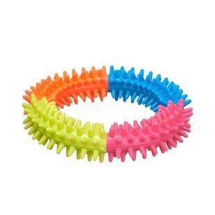 Игрушка для собак Pet Fun Кольцо 14x12x3&nbsp;см - разноцветный - masterzoo.ua