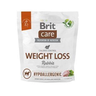 Cухой корм для собак Brit Care Hypoallergenic Weight Loss 1 кг - кролик - masterzoo.ua