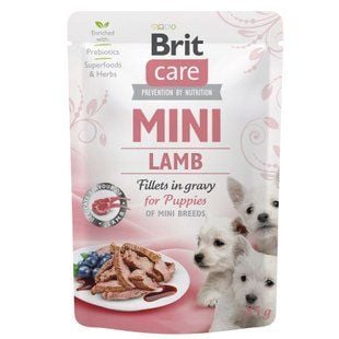 Влажный корм для щенков Brit Care Mini 85 г - ягненок - masterzoo.ua