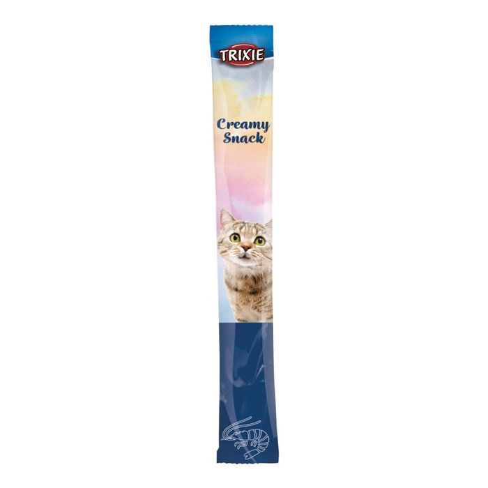 Ласощі для котів Trixie Creamy Snacks 5 шт х 14 г - креветки - masterzoo.ua