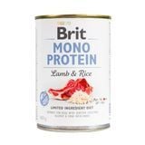Вологий корм для собак Brit Care Mono Protein 400 г - ягня та рис - masterzoo.ua